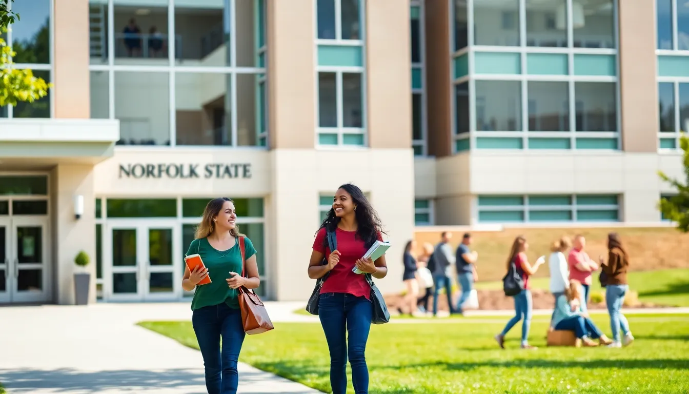 diverse students socializing outside a university housing building.